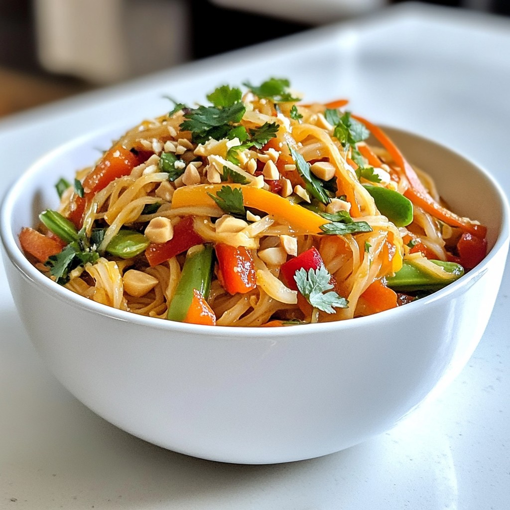 Minute Thai Peanut Noodles Quick and Easy Recipe