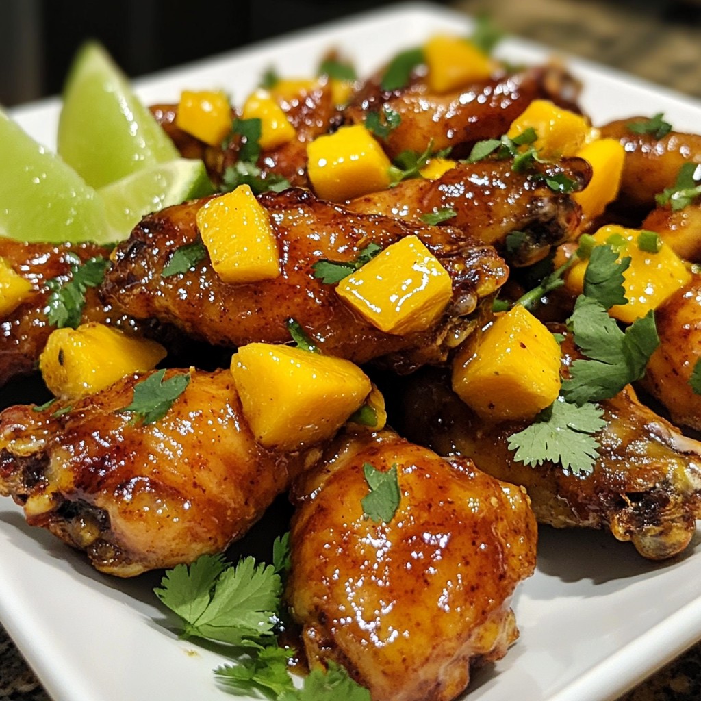 Mango Habanero Chicken Wings Flavorful and Spicy Dish