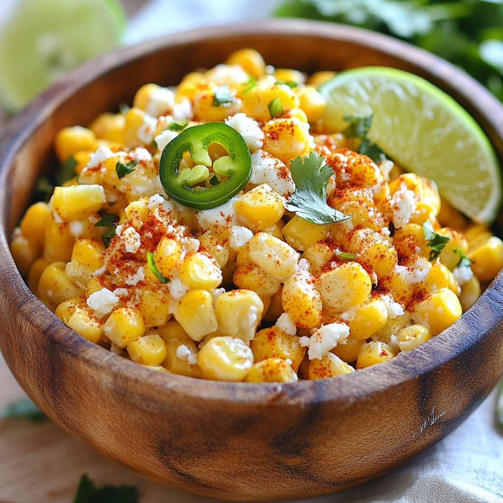 Mexican Street Corn Salad Fresh and Flavorful Treat