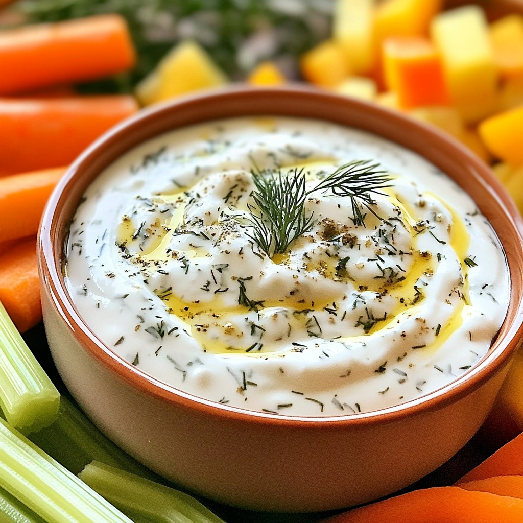 Creamy Greek Yogurt Ranch Dip Tasty and Simple Snack