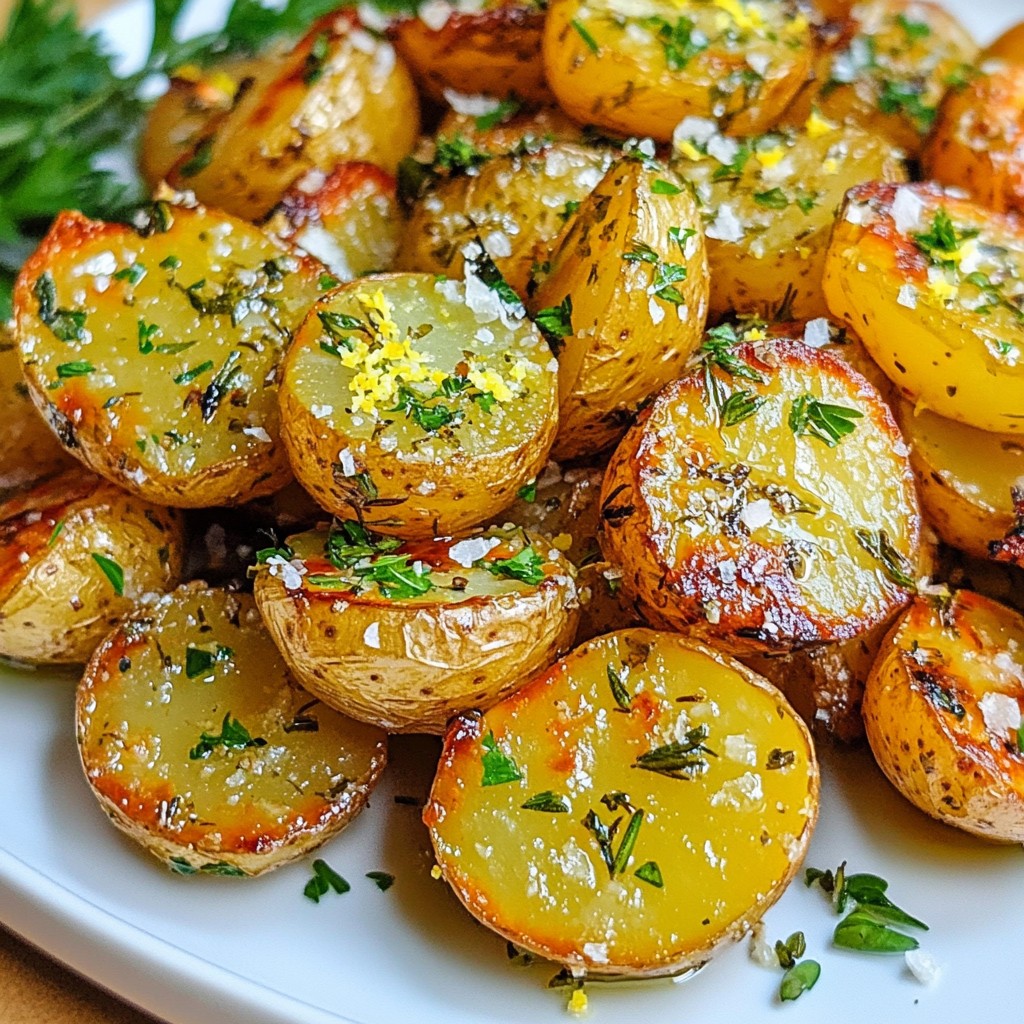 Garlic Herb Roasted Potatoes Tasty and Simple Dish