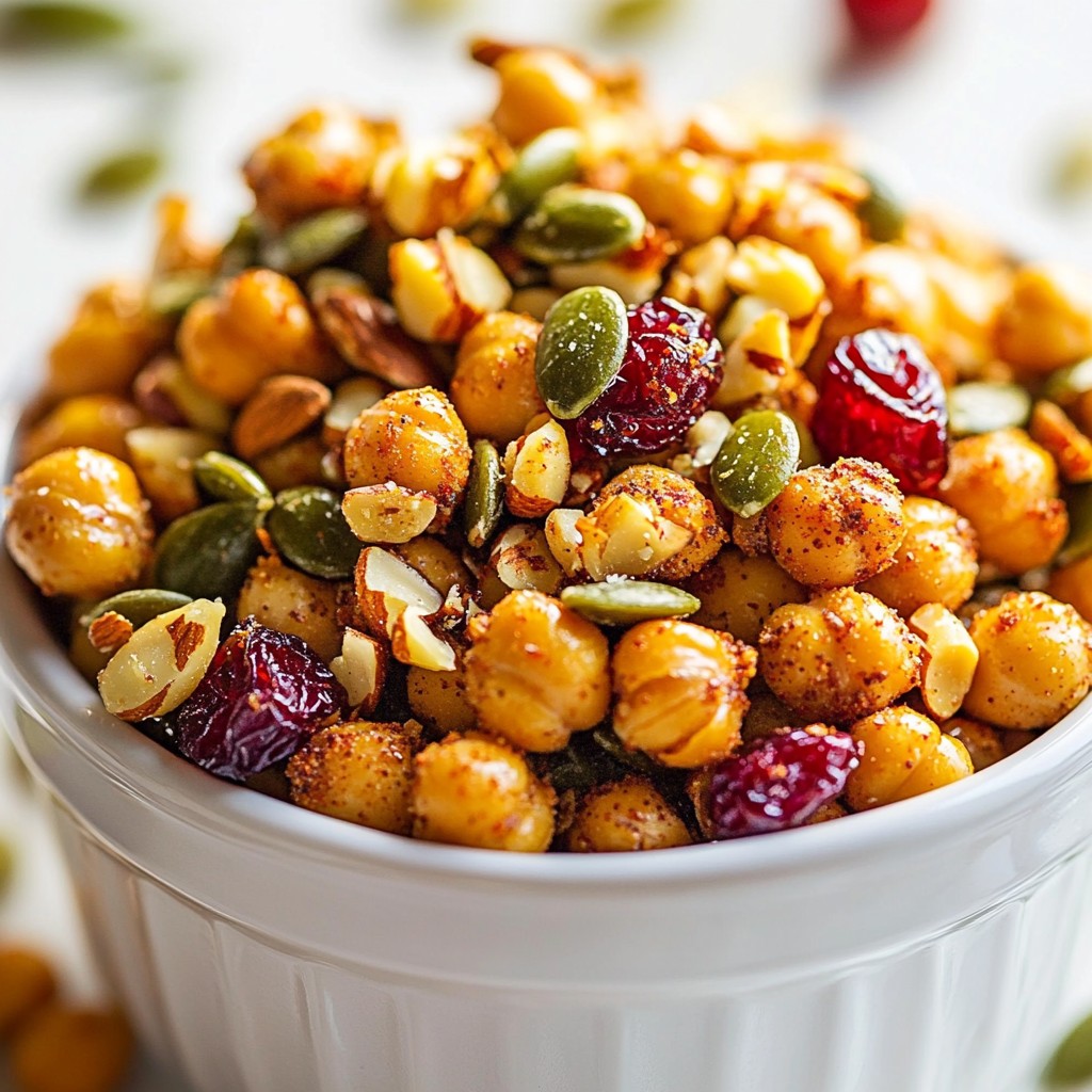 Crunchy High-Protein Roasted Chickpea Snack Mix Recipe