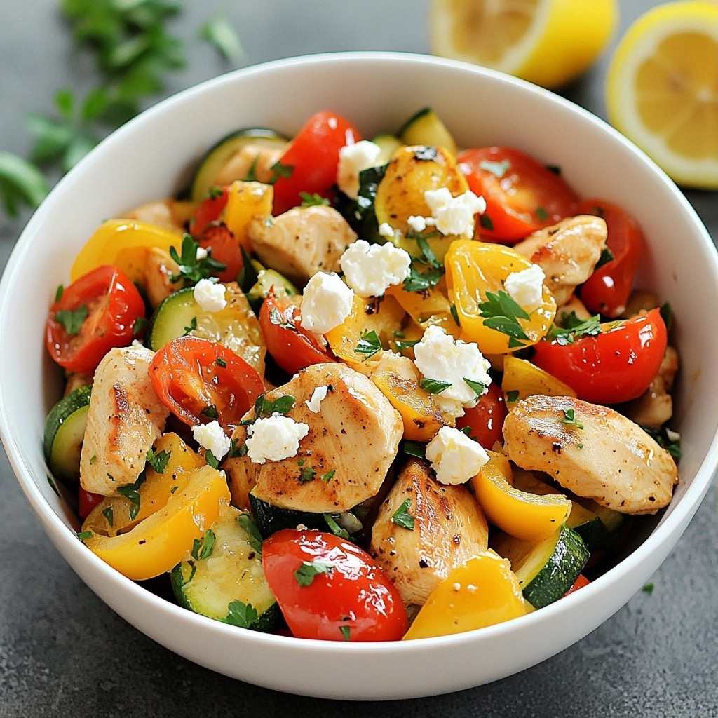 Flavorful High-Protein Mediterranean Chicken Stir-Fry