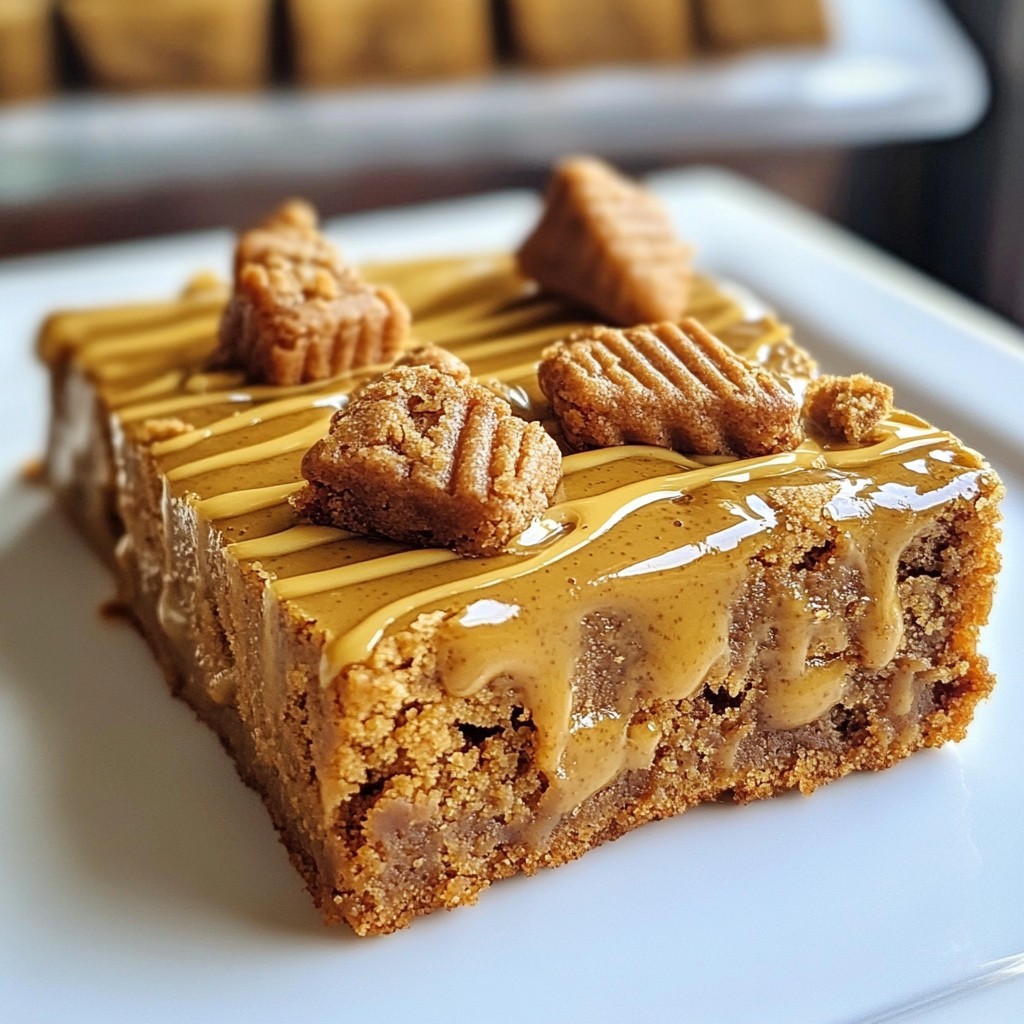Biscoff Cookie Butter Blondies Indulgent Simple Treat