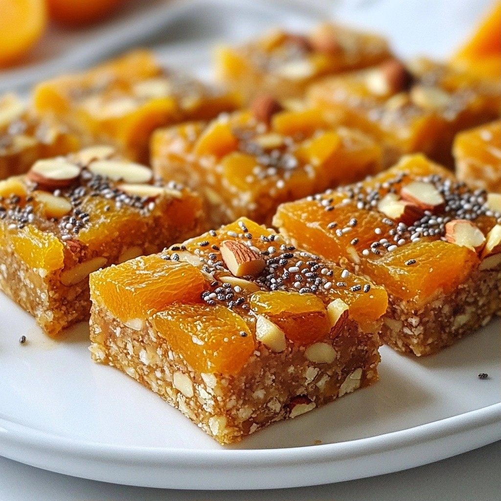 Chewy High-Protein Almond Apricot Energy Bars Recipe