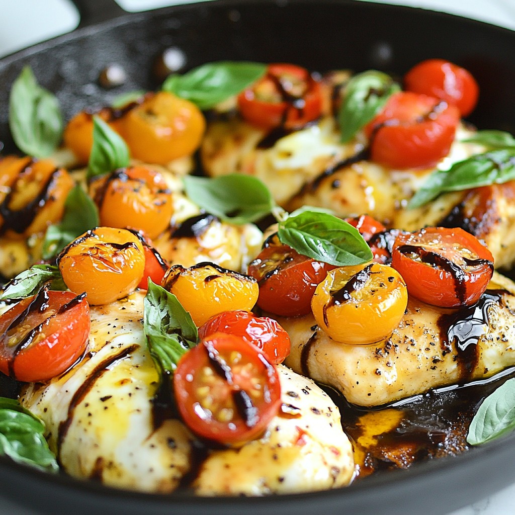 Caprese Chicken Skillet Flavorful One-Pan Wonder