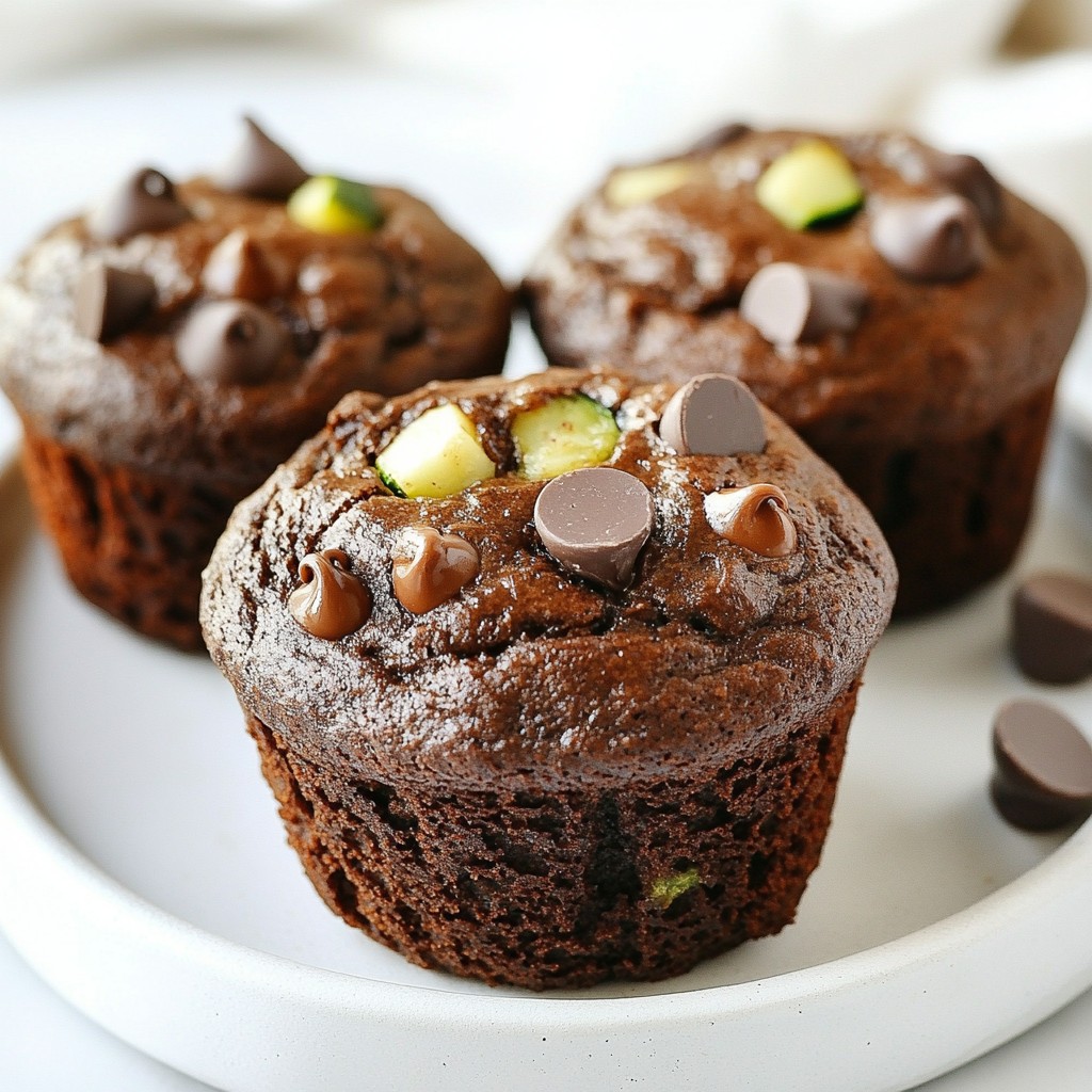 Healthy Chocolate Zucchini Muffins Tasty and Nutritious