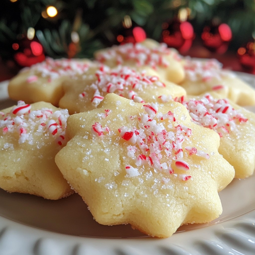 Peppermint Meltaway Cookies Chewy and Sweet Treat