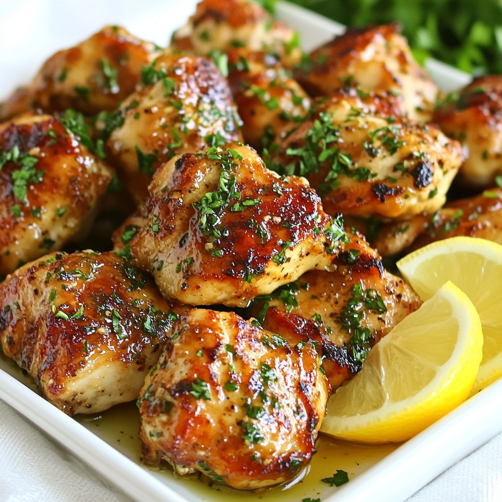 Garlic Herb Chicken Bites Flavorful and Easy Recipe