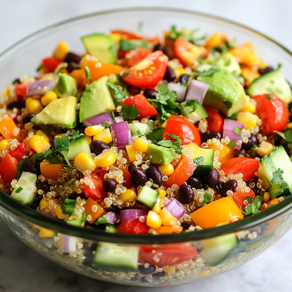 Loaded Veggie Quinoa Salad Fresh and Flavorful Meal