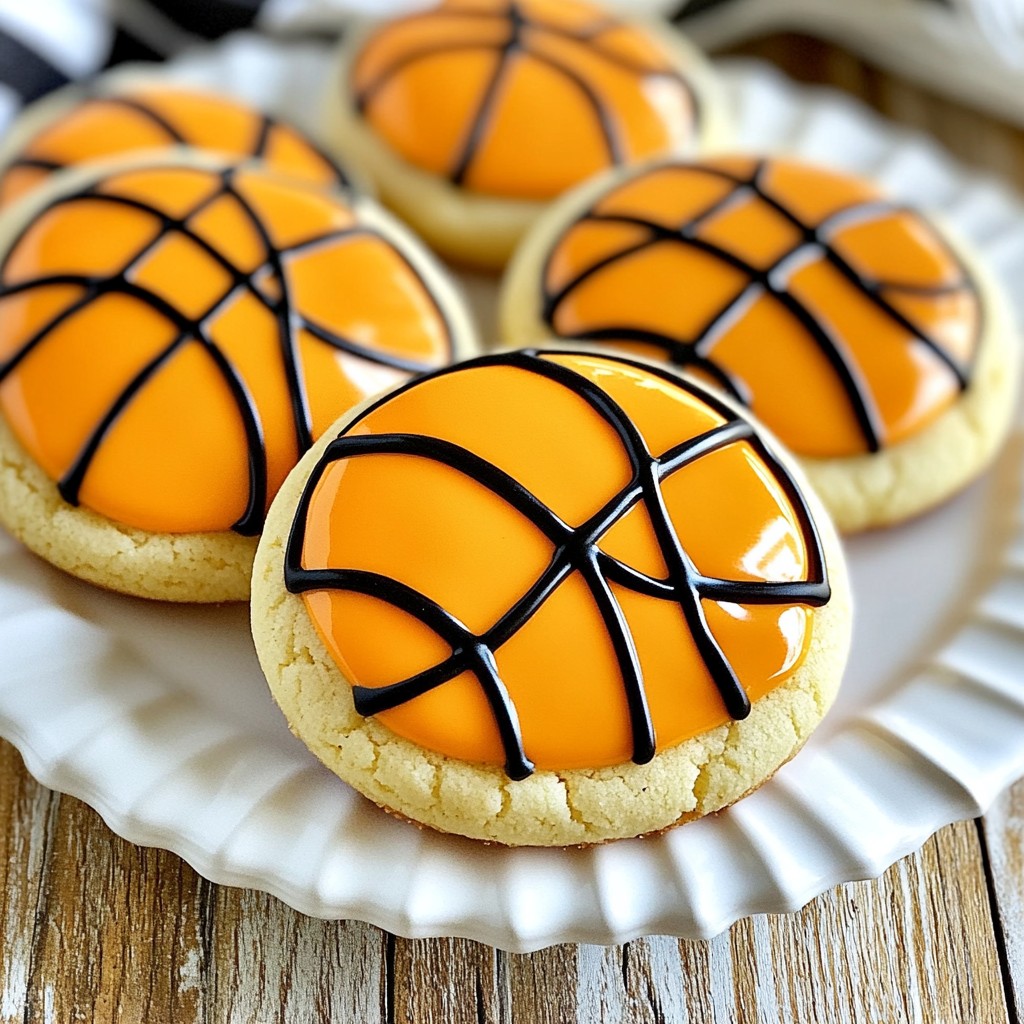 Easy Basketball Sugar Cookies Quick and Delightful Treat