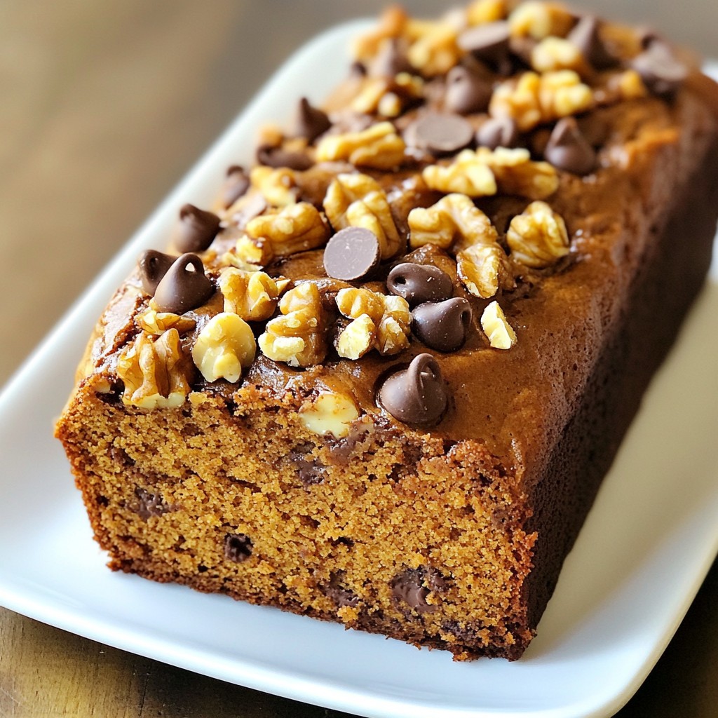 Chocolate Chip Pumpkin Bread Flavorful Fall Treat