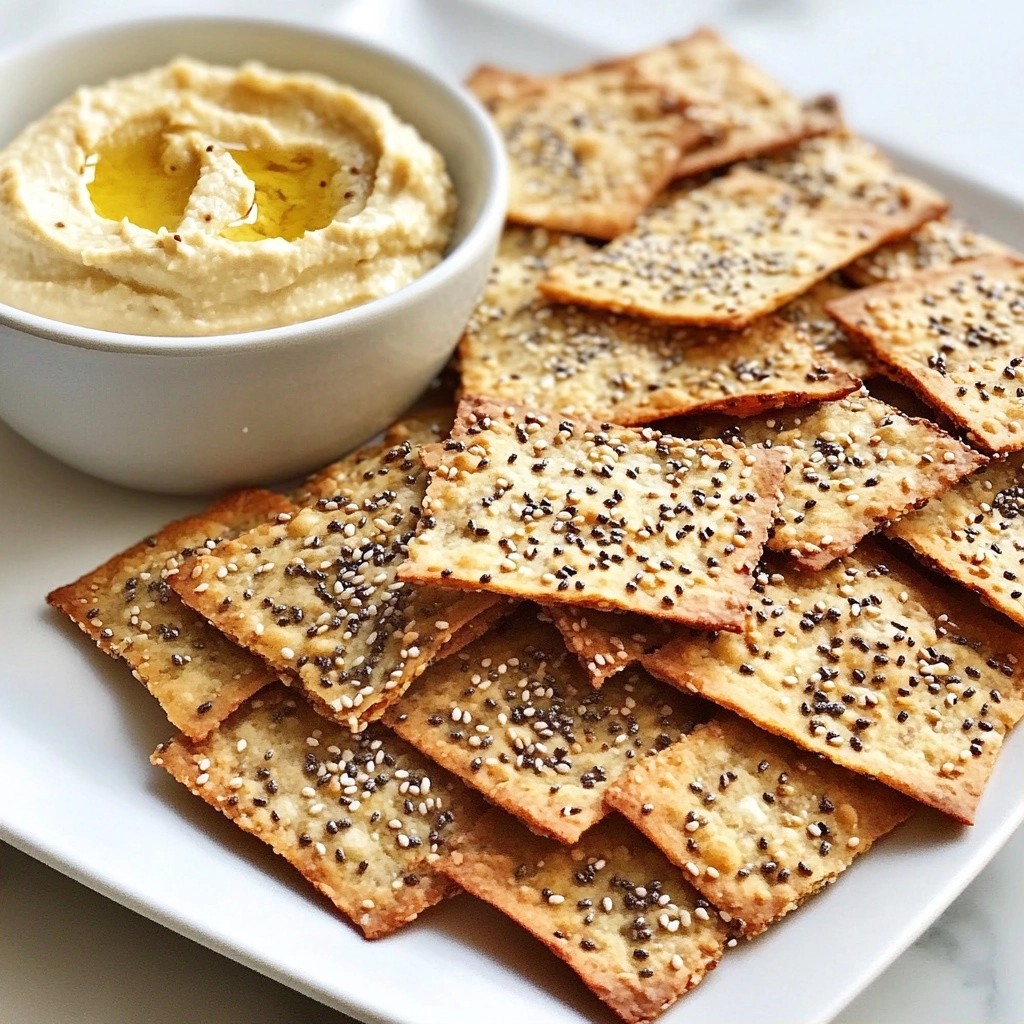 Crunchy High-Protein Sesame Chia Seed Crackers Recipe