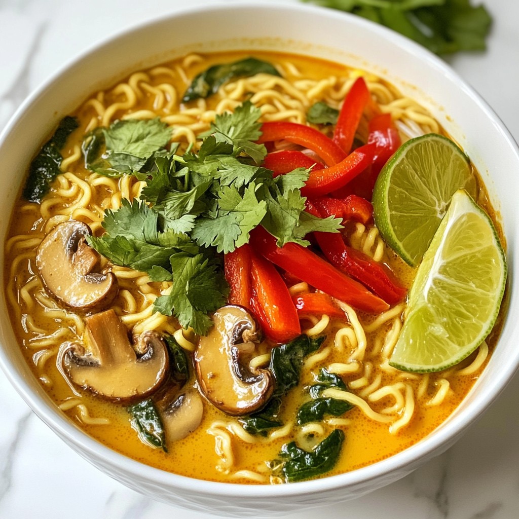 Creamy Coconut Curry Ramen Flavorful and Simple Meal