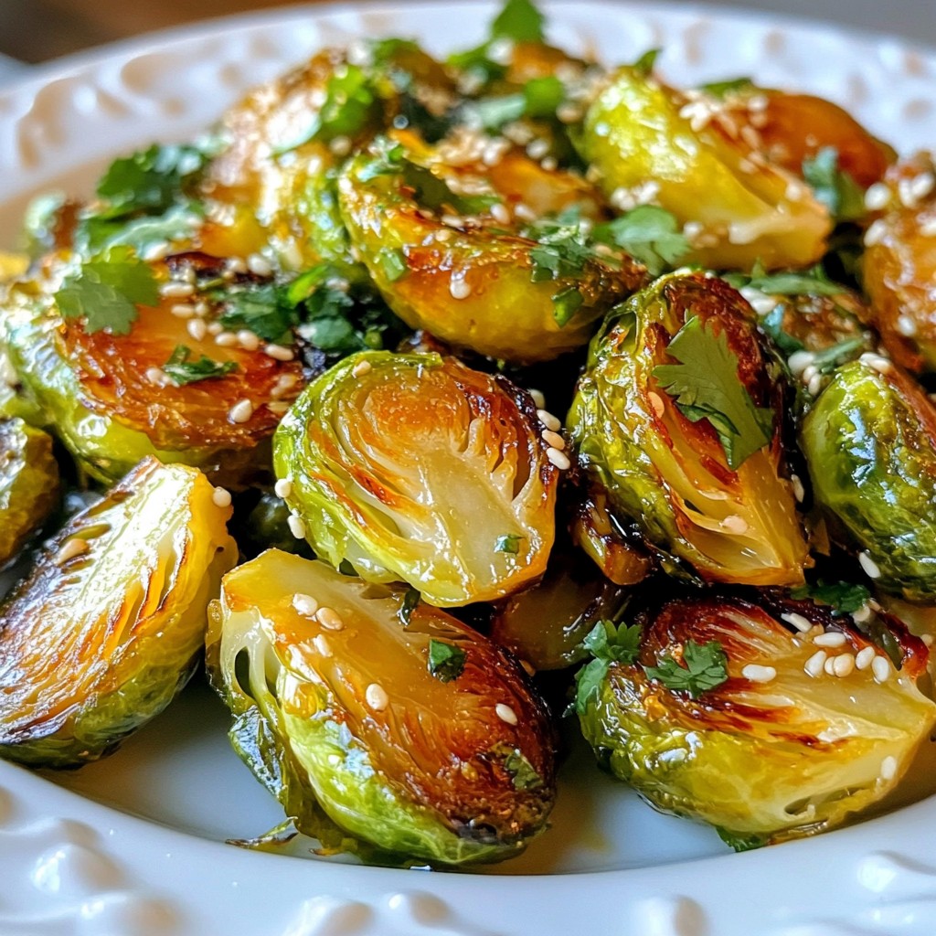 Crispy Honey Sriracha Brussels Sprouts Tasty Side Dish
