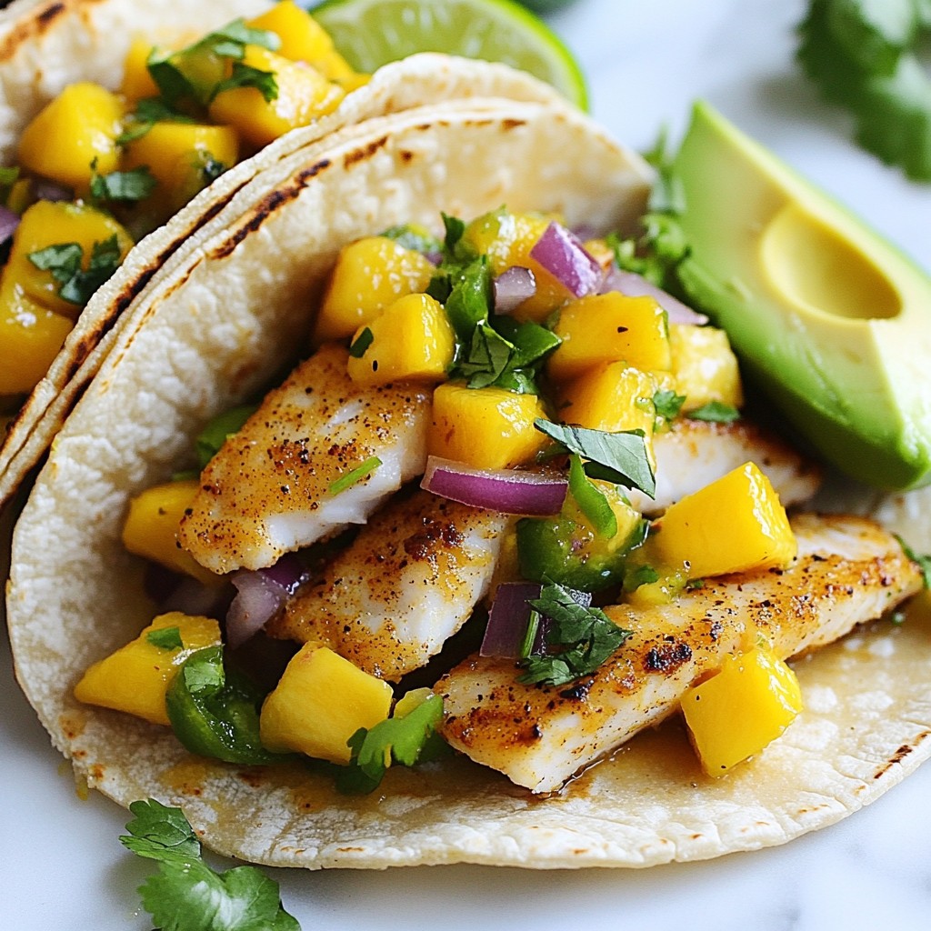Mango Salsa Fish Tacos Tasty and Quick Recipe