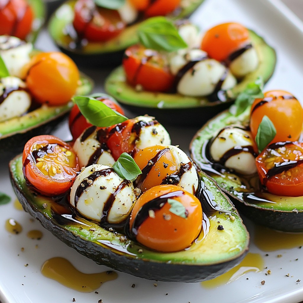 Caprese Stuffed Avocados Flavorful and Fresh Delight