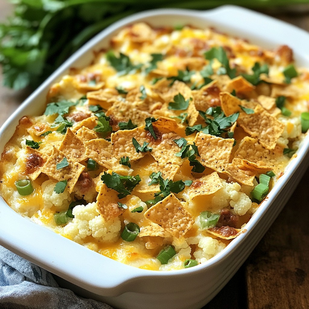 Cheesy Loaded Cauliflower Casserole Comfort Food Delight