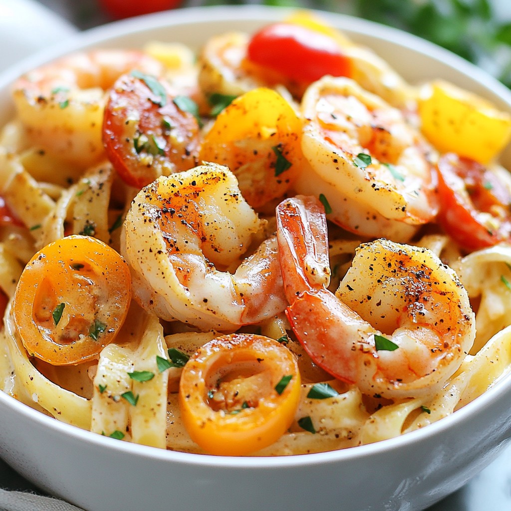 One Pot Cajun Shrimp Alfredo Quick and Flavorful Dish