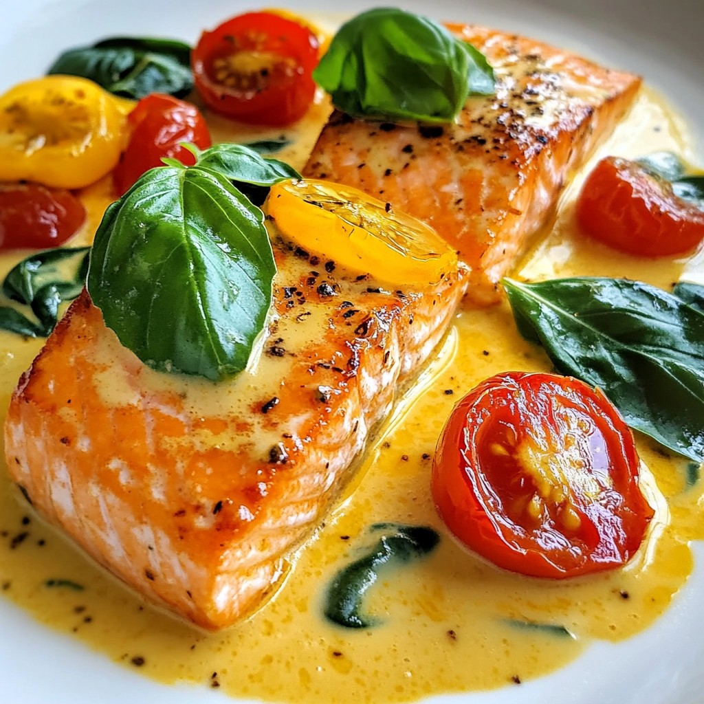 Creamy Tuscan Salmon Flavorful Dinner Delight