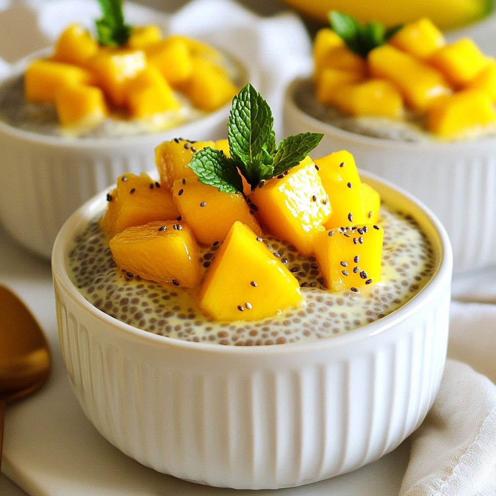 Mango Coconut Chia Pudding Refreshing and Healthy Treat