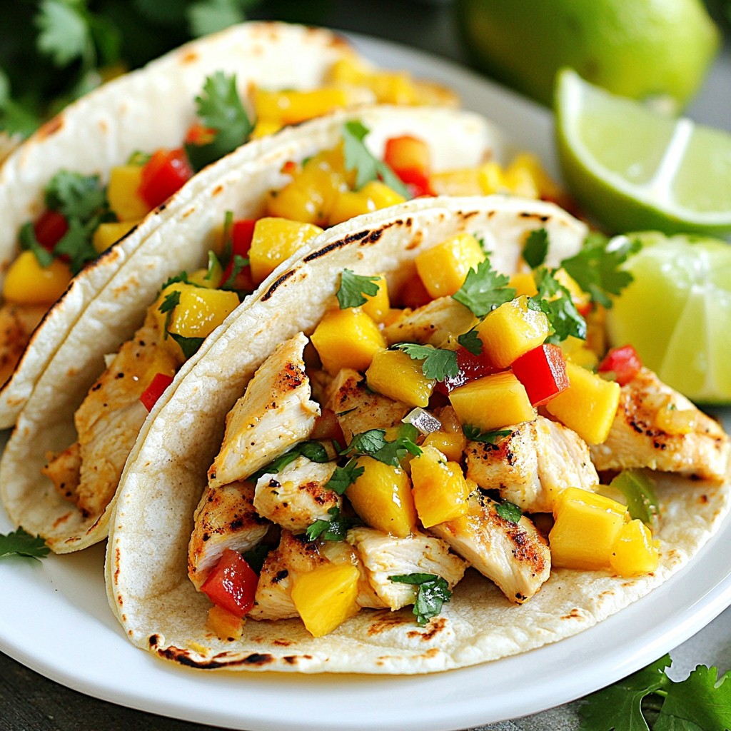 Spicy Mango Lime Chicken Tacos Flavorful Meal Idea
