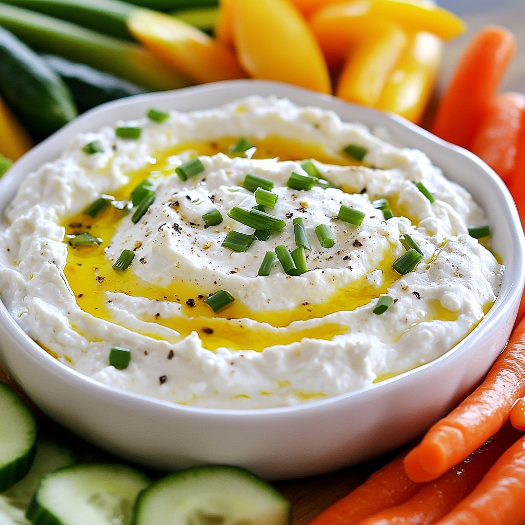 Whipped Cottage Cheese Dip Creamy and Flavorful Treat