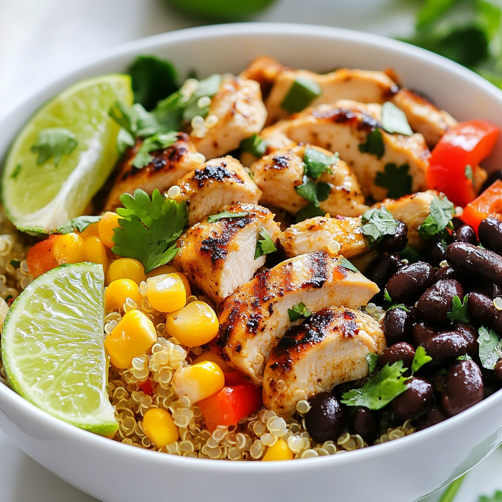 Simple High-Protein Chicken and Quinoa Instant Pot Bowls