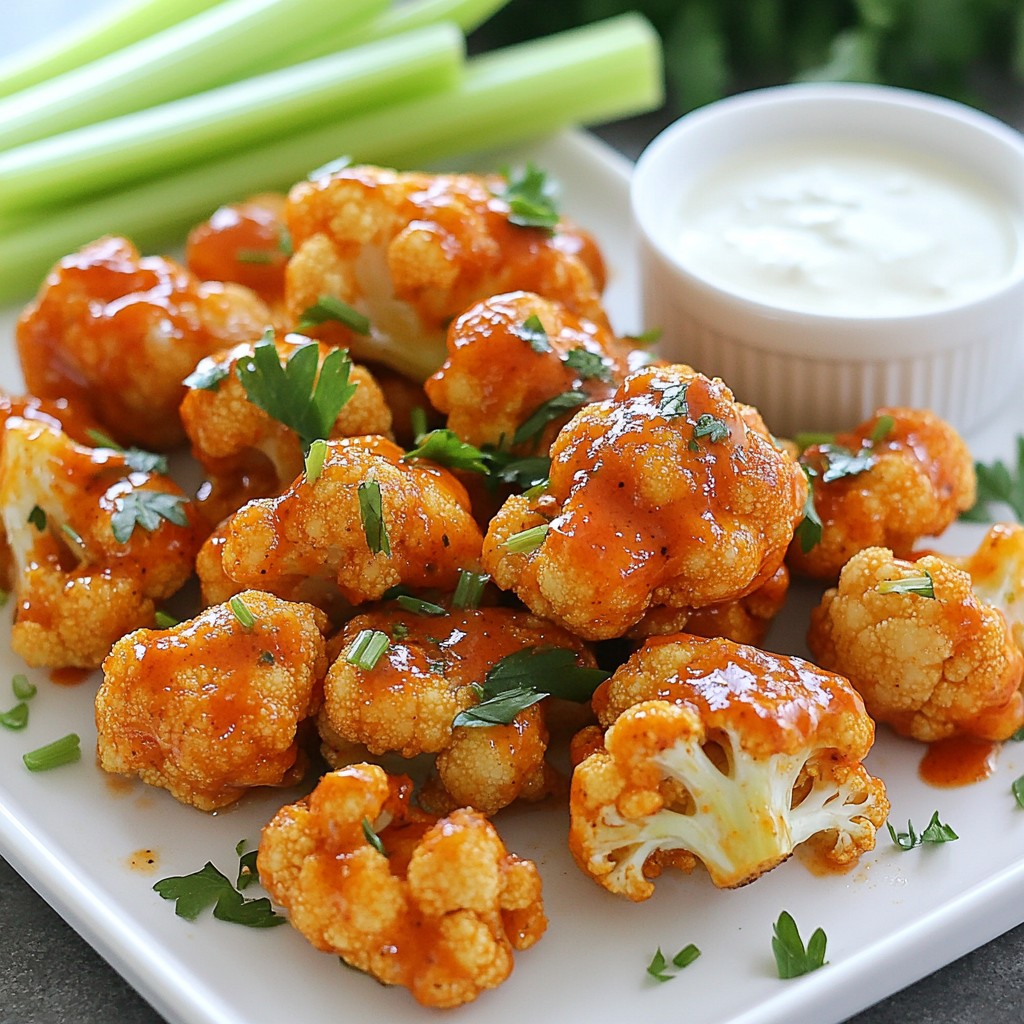 Air Fryer Buffalo Cauliflower Flavorful Vegan Delight