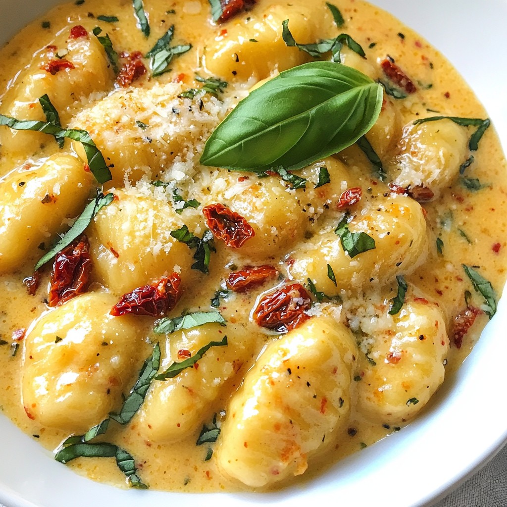 Creamy Sun Dried Tomato Gnocchi Flavorful Delight