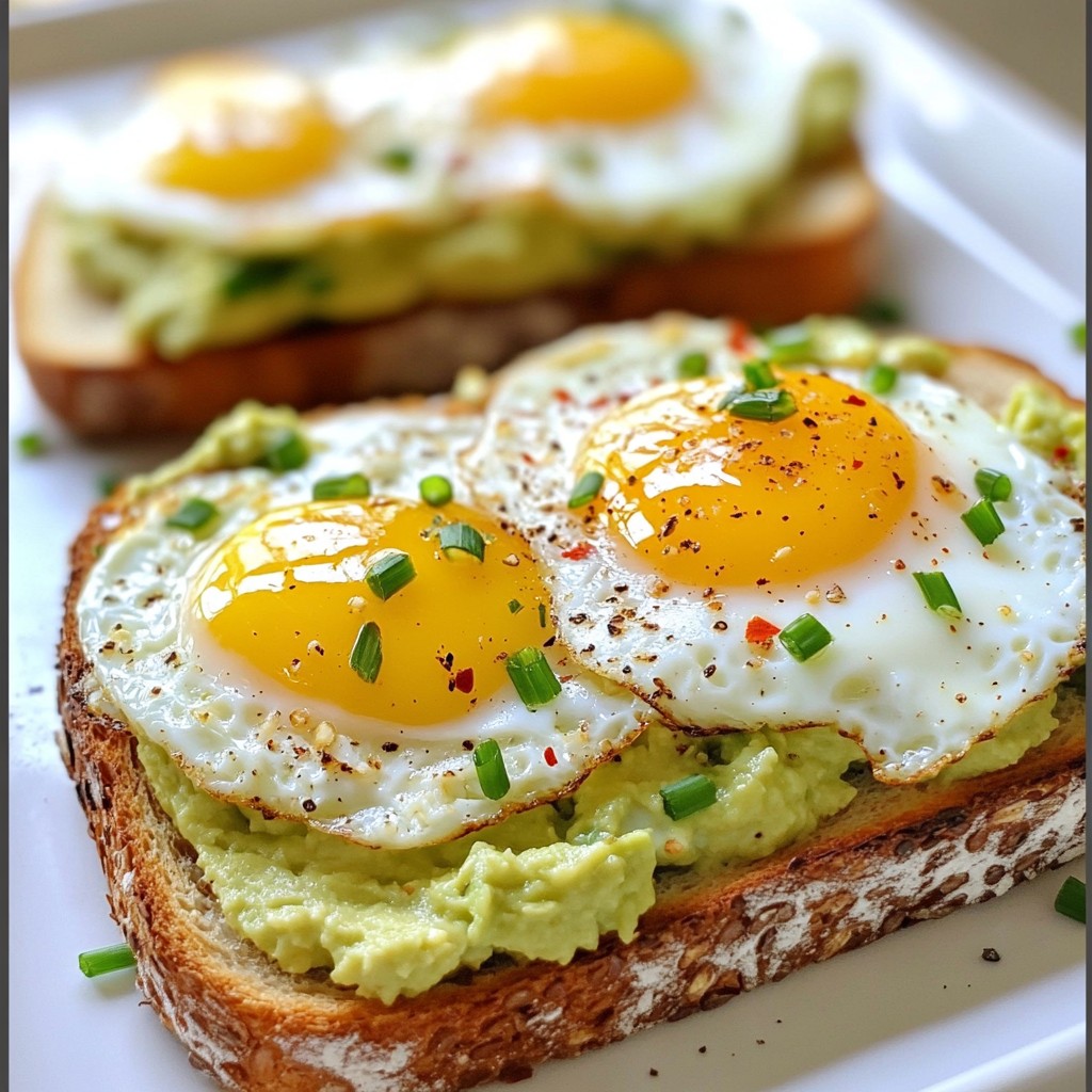 Savory High-Protein Egg and Avocado Toast Delight
