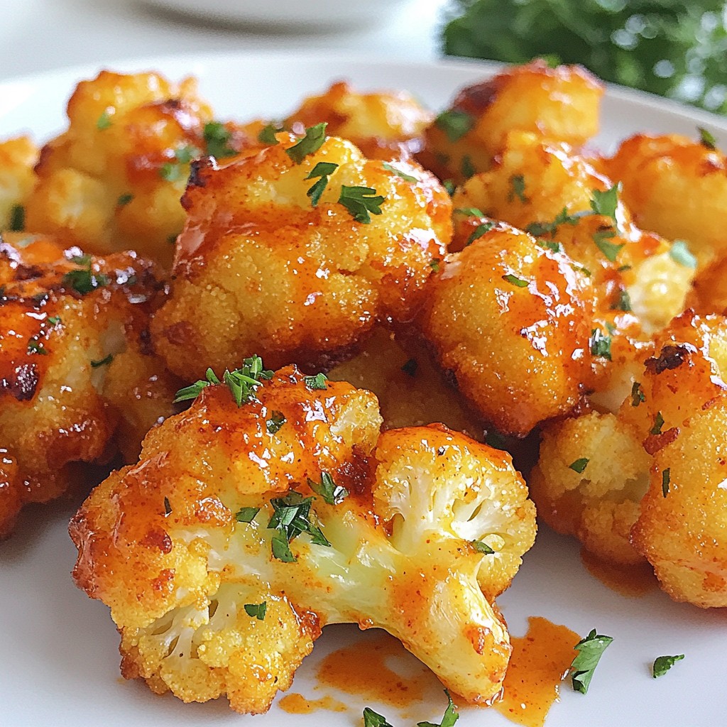 Crispy Buffalo Cauliflower Wings Flavorful and Easy Snack