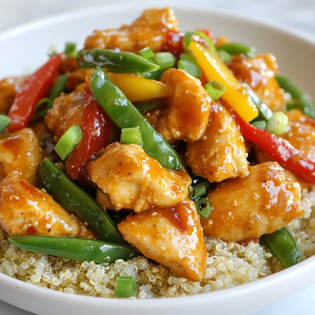 Spicy High-Protein Szechuan Chicken Stir Fry Recipe