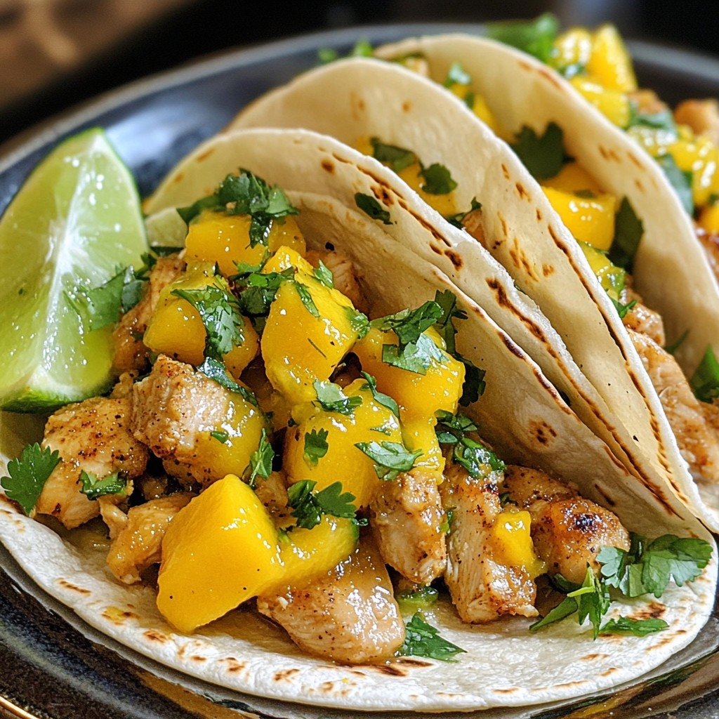 Mango Habanero Chicken Tacos Flavorful and Easy Recipe