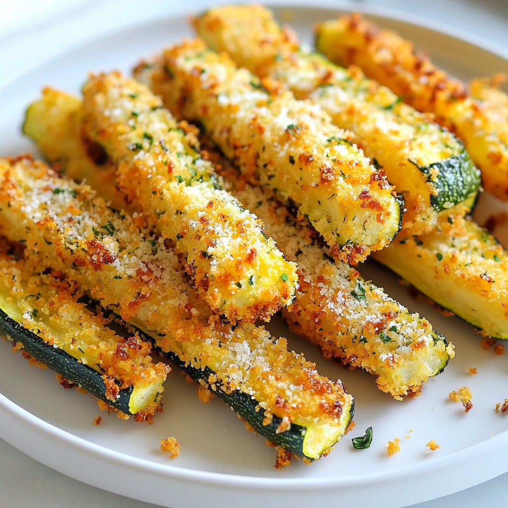 Air Fryer Parmesan Zucchini Fries Crispy and Tasty