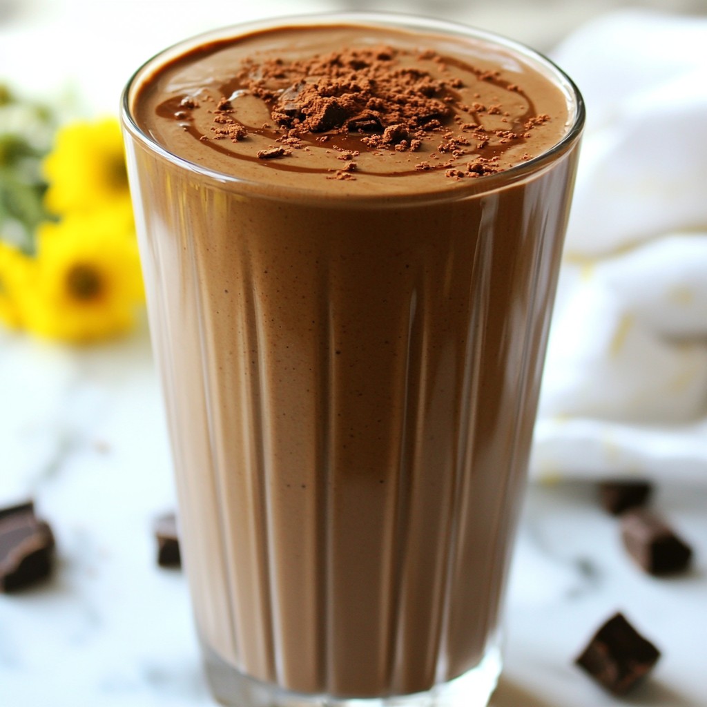 Peanut Butter Cup Protein Smoothie Energizing Recipe