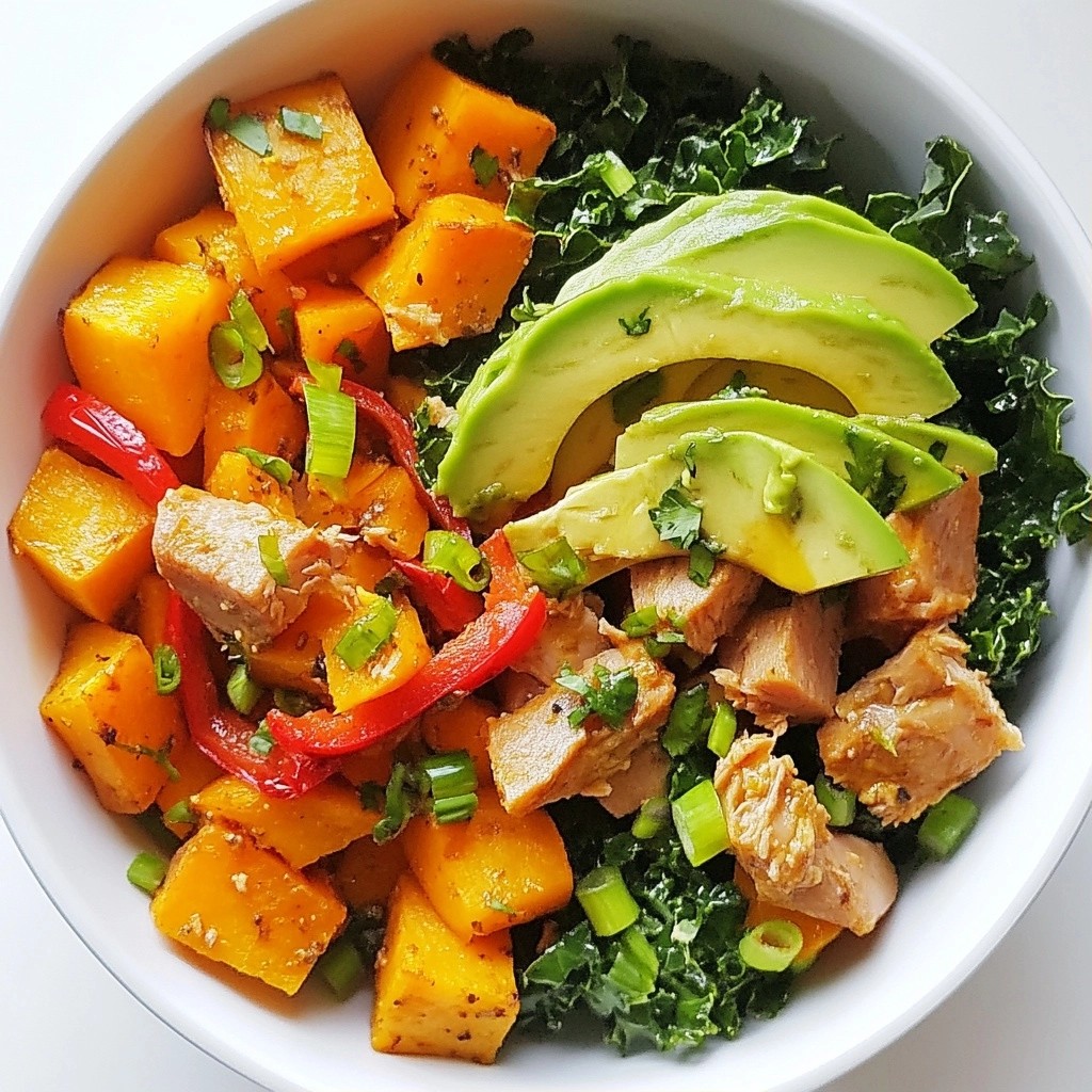 Hearty High-Protein Spicy Tuna and Sweet Potato Skillet