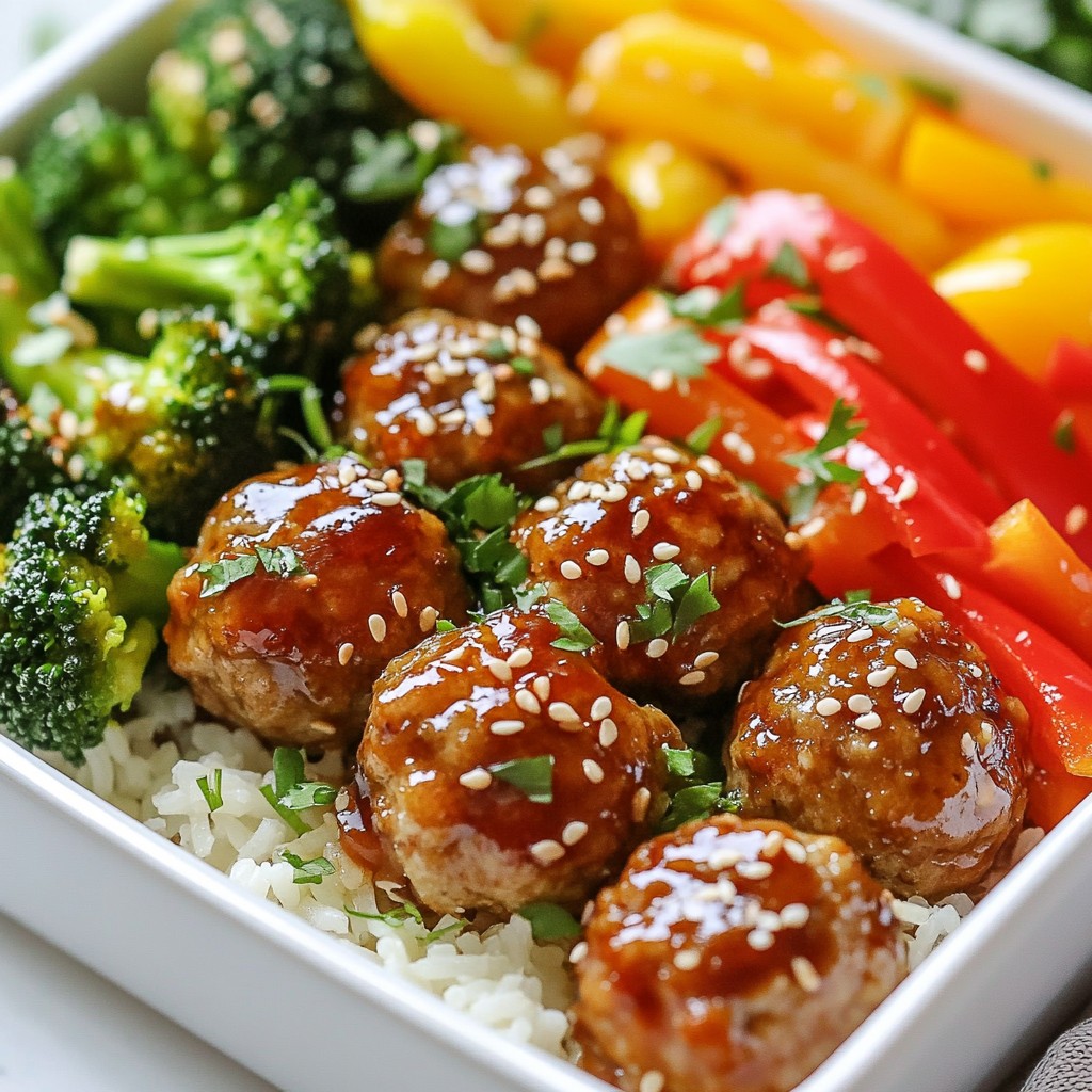 Teriyaki Meatball Meal Prep Bowls Tasty and Easy Recipe