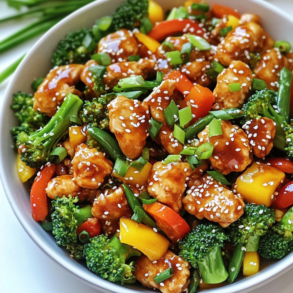 Crispy High-Protein Sesame Chicken Stir-Fry Recipe