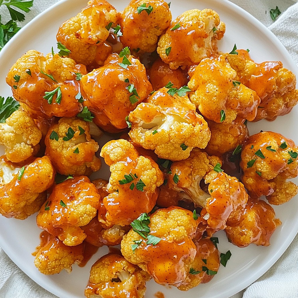 Vegan Buffalo Cauliflower Bites Tasty and Spicy Snack