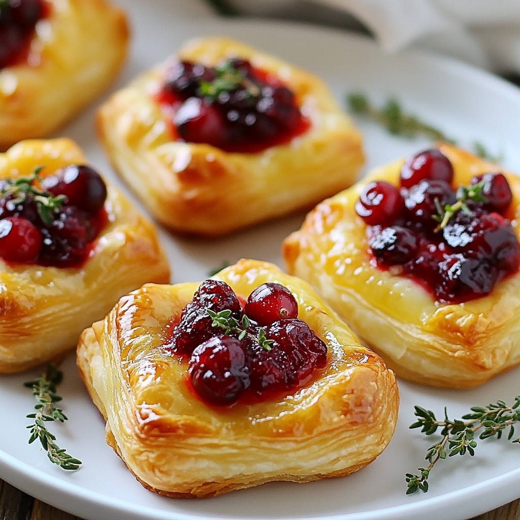 Minute Thanksgiving Cranberry Brie Bites Delight