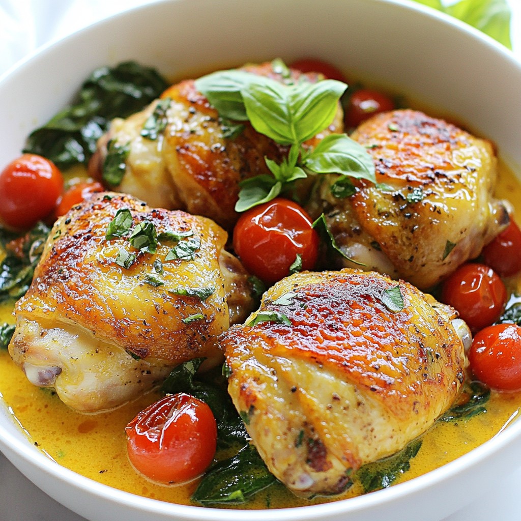 One-Pot Creamy Tuscan Chicken Rich and Flavorful Meal