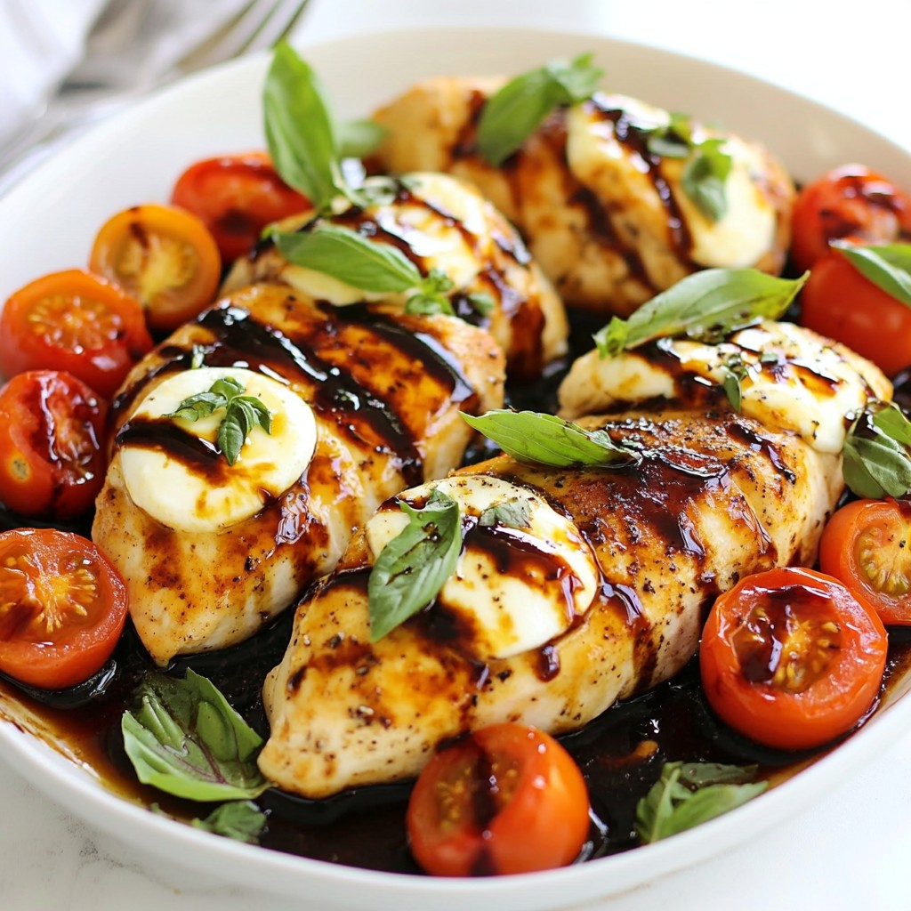Caprese Balsamic Chicken Skillet Easy and Flavorful Meal