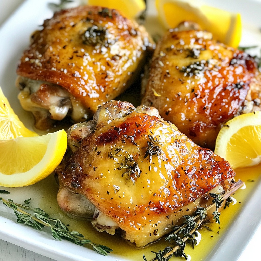 Zesty High-Protein Lemon Herb Chicken Thighs Recipe