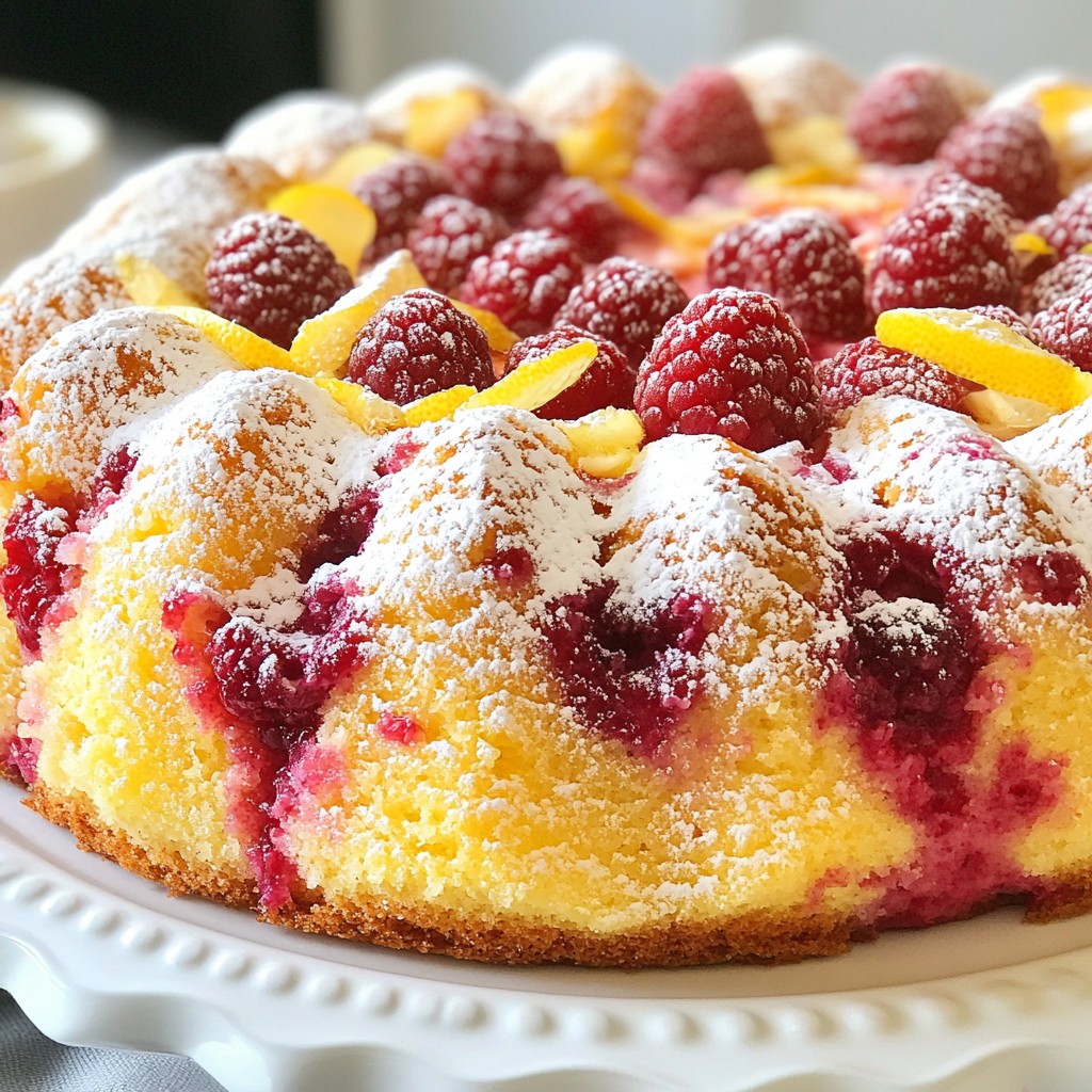 Raspberry Lemonade Pound Cake Delicious and Easy Recipe