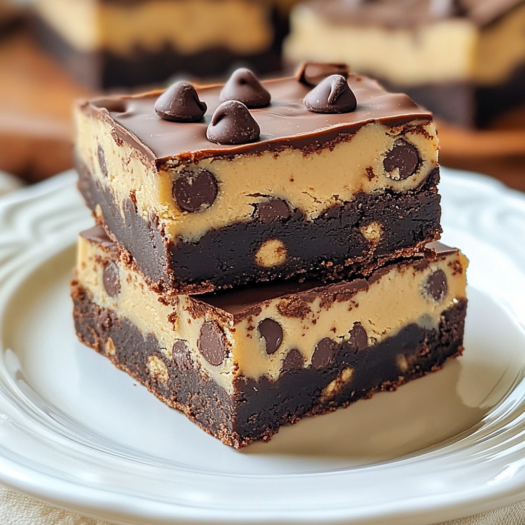 Chocolate Chip Cookie Dough Brownies Easy and Delicious