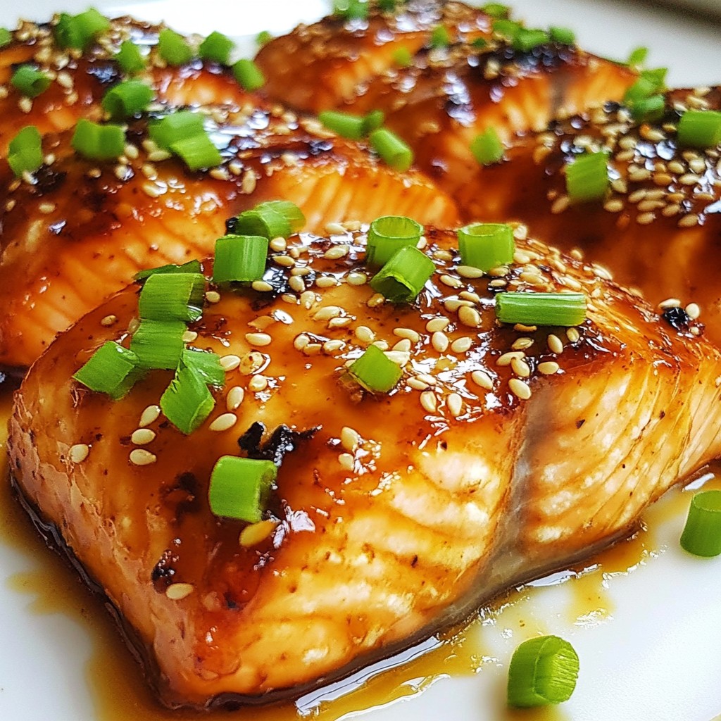 Honey Garlic Glazed Salmon Tasty and Simple Delight