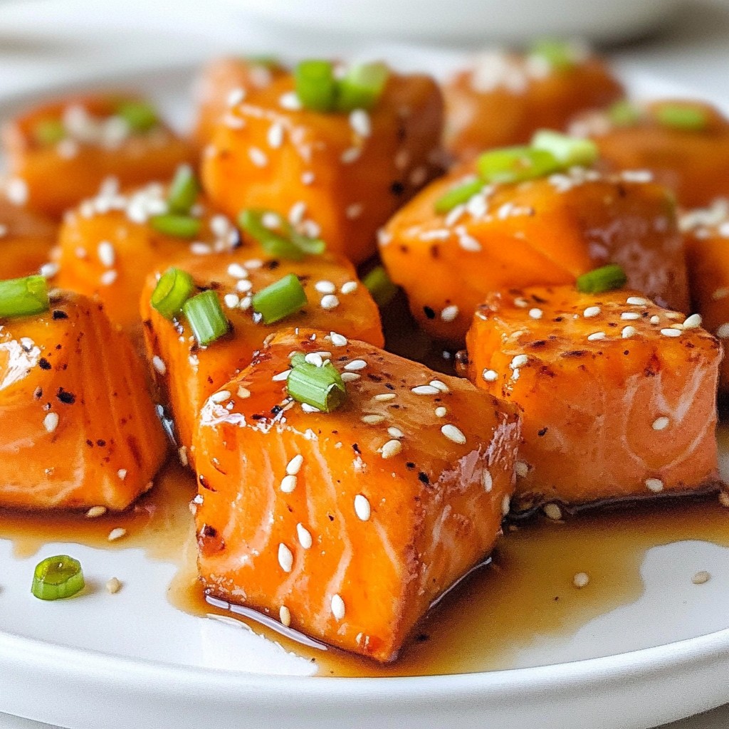Maple Glazed Salmon Bites Tasty and Easy Recipe
