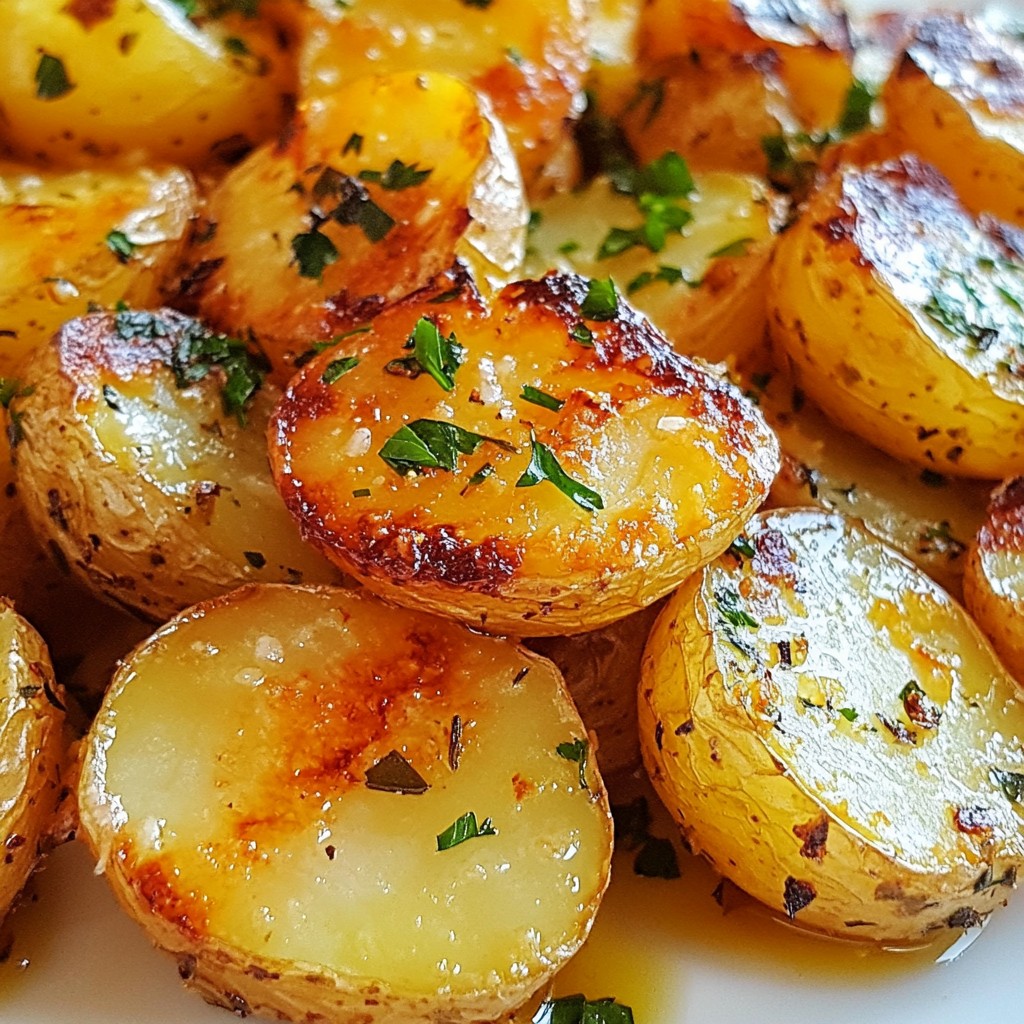 Garlic Herb Roasted Potatoes Easy and Flavorful Dish