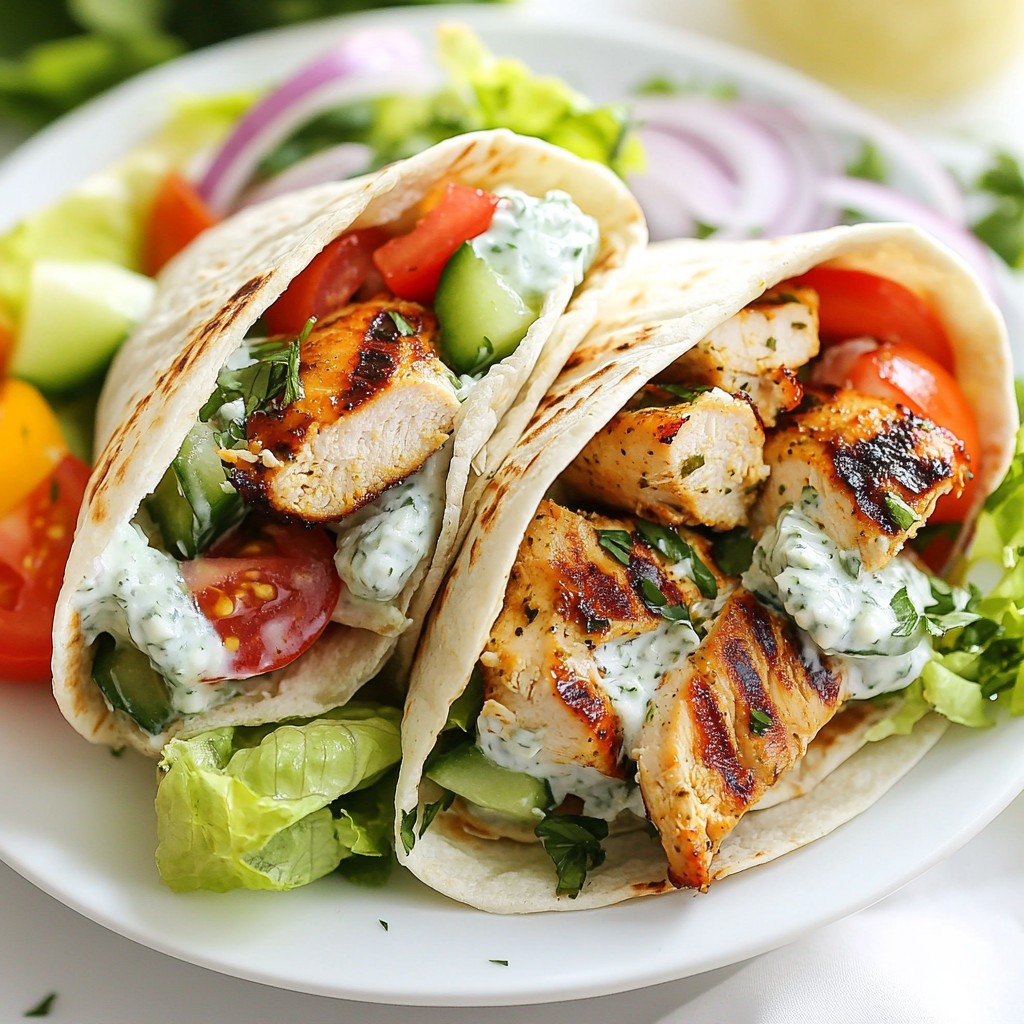 Greek Chicken Gyro Wraps Flavorful and Easy Recipe